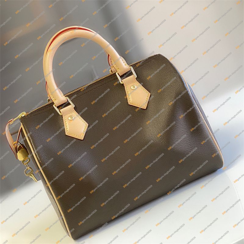 Ladies Fashion Designe Luxury 25 30 35 SP Boston Bag Totes Handbag Crossbody Shoulder Bag TOP Mirror Quality M46977 N40575 N40608 M46980 N40590 M46982 M41112 M41109