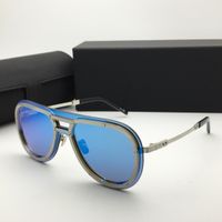 silver blue mirror lens