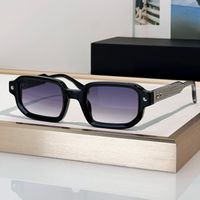 Black silver frame Gradient blue lens