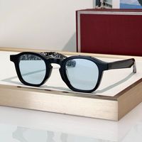 Black frame Blue lens Patterned Legs
