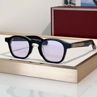 Black gold frame Purple lens