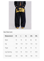 Yellow letter print (black pants)