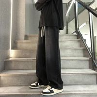 Black Lace-Up Pants