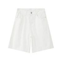 White Denim Shorts
