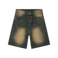 Earthy Brown Denim Shorts