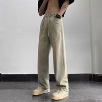 Yellow Mud Lace-Up Pants