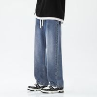 Blue Gray Lace-Up Pants