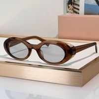 Clear brown frame blue lens