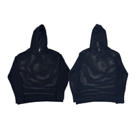 Black grid sweatshirt