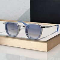Silver blue frame Gradient blue lens