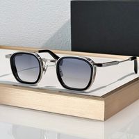 Silver black frame Gradient blue lens