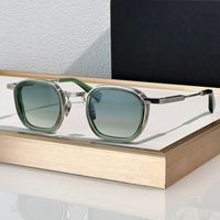 Silver green frame Gradient green lens