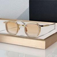 Clear gold frame Gradient Orange lens