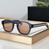 Clear blue frame tea lens
