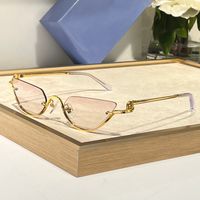 Gold frame Gradient pink lens