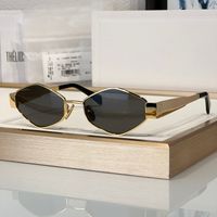 Gold frame gray lens