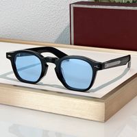 Black frame blue lens