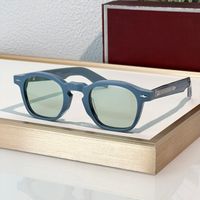 Blue frame light green lens