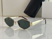 gold frame green lens