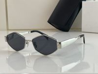 silver frame grey lens
