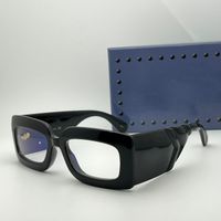 Black frame clear lens