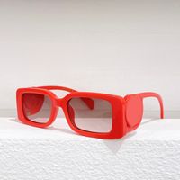 red frame gradient grey lens