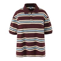 Burgundy short sleeve-A