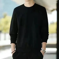 Thin black round neck sweater