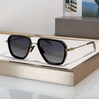 Black gold frame Gradient gray lens