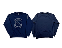 Sapphire blue Round-neck long-sleeved2