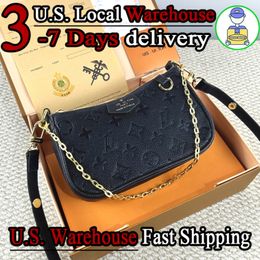 Designer Bags Fashion Shoulder Bags Chain Genuine Leather Embossed Crossbody Old Flower Handbags Top quality Luxury bag Letters Stripe Armpit Bag Designer Purse