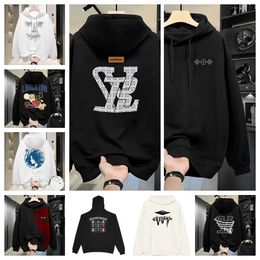 Men's hoodie Men zip up Jackets Oversized luxury Thicken Loose Vintage pure cotton Top Sweatshirt Women Streetwear Sweatshirt hoodies clothes