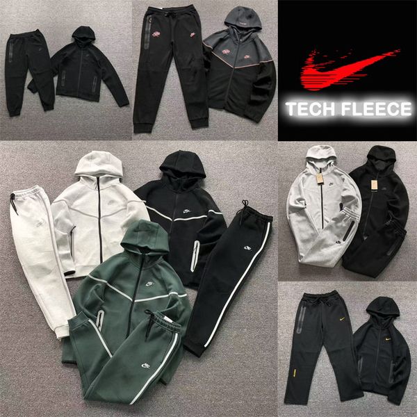 Niketechs fleece Tech Fleece Tracksuit Men Womens Hoodies Pants Tracksuits Nocta Tracksuit Sports Jackets Space Cotton Trousers Man Tracksuit Bottoms Man Joggers