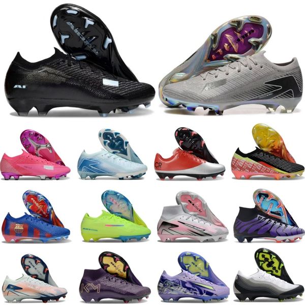 TOP Quality Football Boots 16 Frenulum Laces FG Mens Soccer Cleats Comfortable Training Leather Football Shoes Youth FG Boots Size 36-45