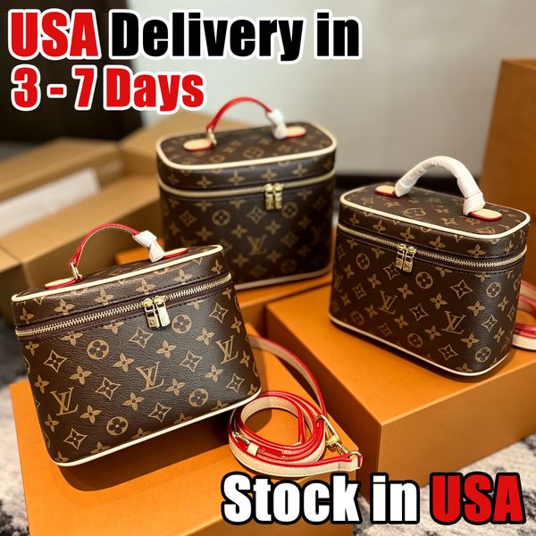 louis vittonbag Nice BB louis vuittonmakeup bag Designer Bag Women's Classic Monogram Canvas Case Handbag shoulder bag louis vuittonpurses crossbody Vanity bag