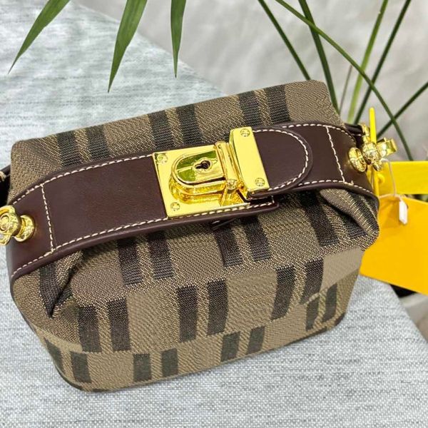 Mini Designer Unisex Canvas Makeup & Cosmetics Organizer for Travel - Lightweight Handbag with Multiple Compartments
