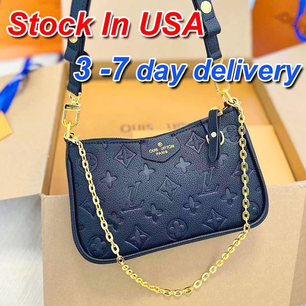 Designer Bags Luxury Bag Fashion Genuine Leather Embossed Crossbody Old Flower Chain Handbags Shoulder bag Stripe Armpit Bag Vacation Purse
