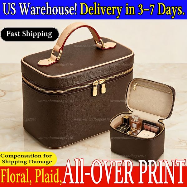 Toiletry Bags Designer Vanity Bag Luxury Makeup Bag Women Cosmetic Pouch Vintage Travel Wash Case Floral Trousse de Toilette Luxe Bolso de Diseno Trousse Organizer