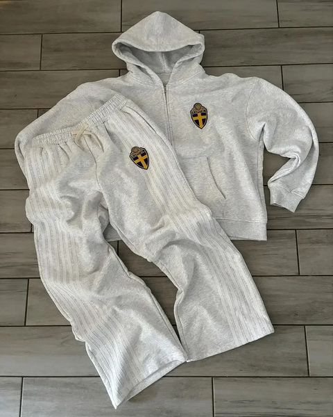 Men's Tracksuits 2025 Casual Sports Hooded Zippered Suit Jacket Man Suit Set Y2k Fashion Sweatshirts Clothing Tracksuit Hoodie Sports Pants Sportwear