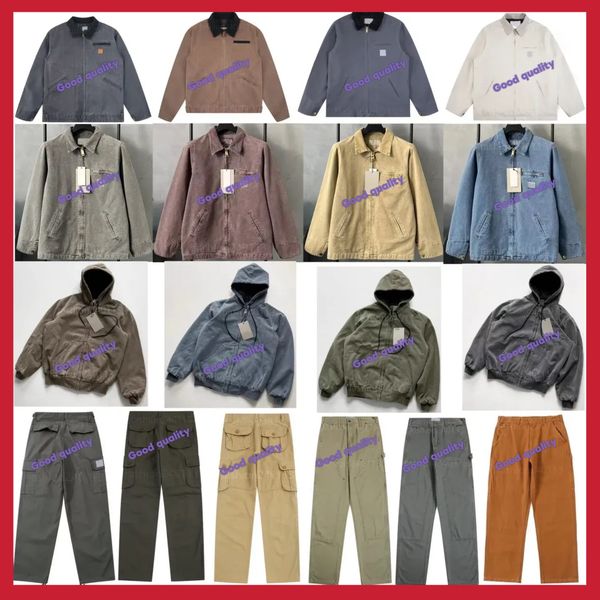 puffer jacket hooded pants mens jackets designer mens Thick hooded sweatshirt jacket top quality 100% cotton coat mesh lining work jacket wholesale 2 piece 10% OFF US