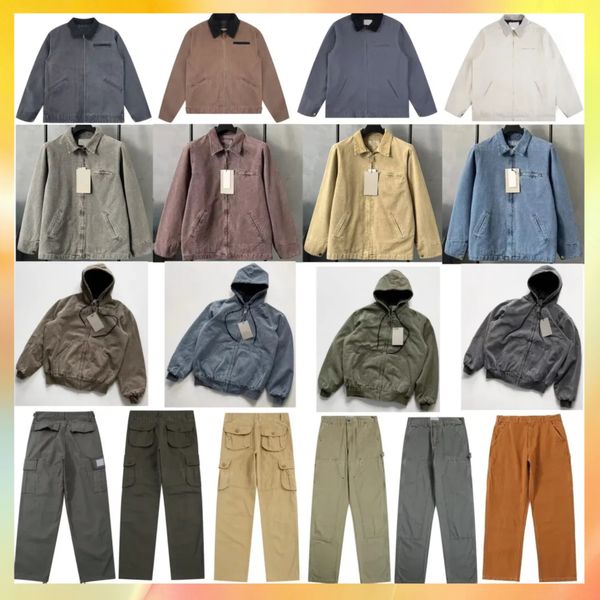 puffer jacket jean mens Hoodie pants Grid shirt jackets designer mens designer jacket top quality 100% cotton coat mesh lining work jacket wholesale us size S-XL