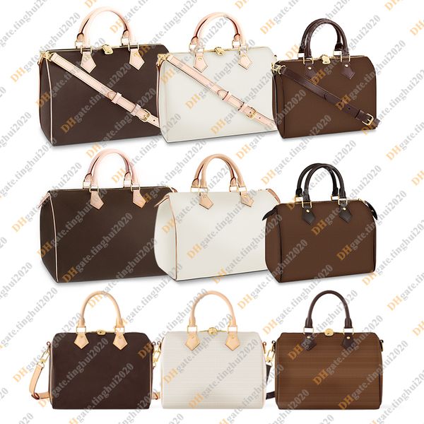 Ladies Fashion Designe Luxury 25 30 35 SP Boston Bag Totes Handbag Crossbody Shoulder Bag TOP Mirror Quality M46977 N40575 N40608 M46980 N40590 M46982 M41112 M41109