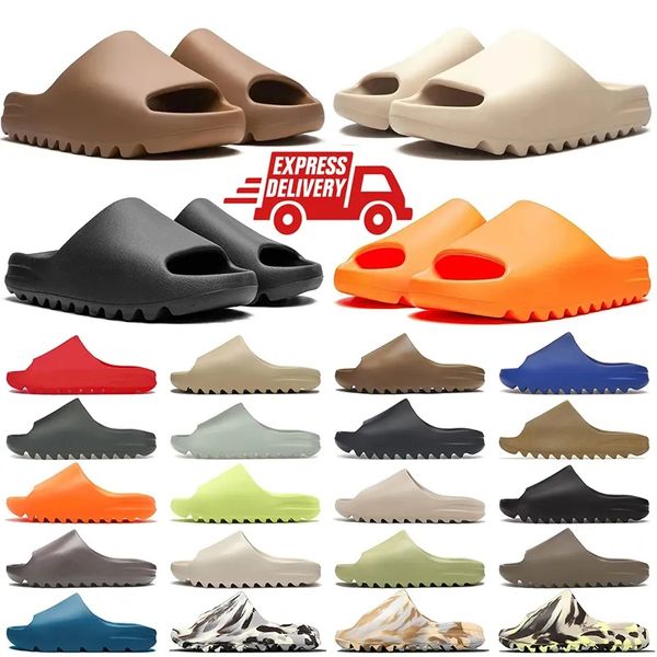 designer Sandals Slippers Floral Slippers Leather and Flats Sandals Summer Beach Shoes Bottoms men slides Slippers with box 36-47