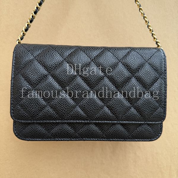 Master quality Classic Caviar Wallet On Chain Flap Bag WOC Designer Crossbody Bag Women Shoulder Bag With Box 20CAP0250A1