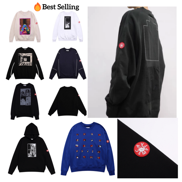 CAVEMPT C.E Men's Hoodies Cardigan Batik Loose Casual Men Women High Quality Daily Print Round Neck Sweatshirt Japanese Trend CAVEMPT Hoodie C.E Pullover