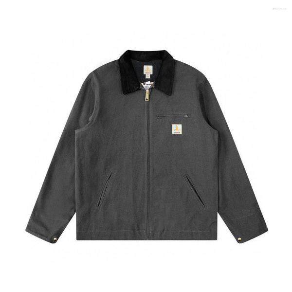 Men's Jackets Heavyweight US Size Thick Spring Men Canvas Work Jacket With Mesh Lining