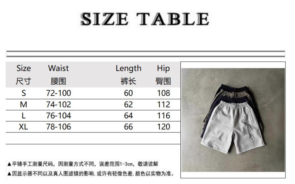 Y2K Street American Retro Head Hip Hop Summer Embroidered Mid Pants Trendy Loose Casual Pentagram Shorts Men