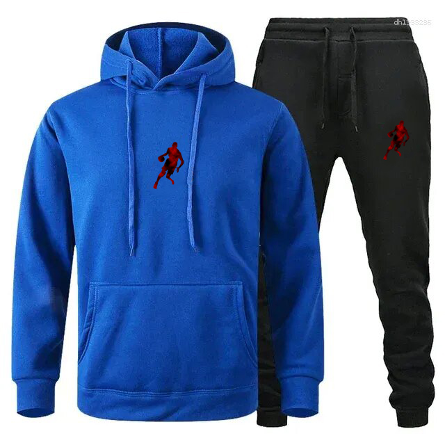 Men's Tracksuits 2025 Autumn/Winter Jogging Fitness Sportswear Set: Fashionable Long-sleeved Sweatshirt Casual Pants 2-piece Set